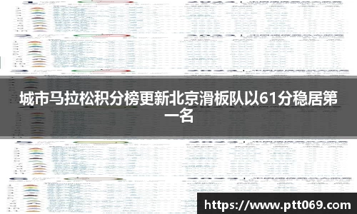 城市马拉松积分榜更新北京滑板队以61分稳居第一名